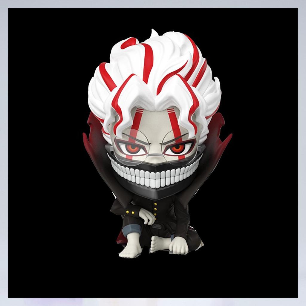 14CM Anime Dandadan Takakura Ken Figure Transformed Form Kneeling Scene Model Toy Doll Set Gift Aciton Figure PVC