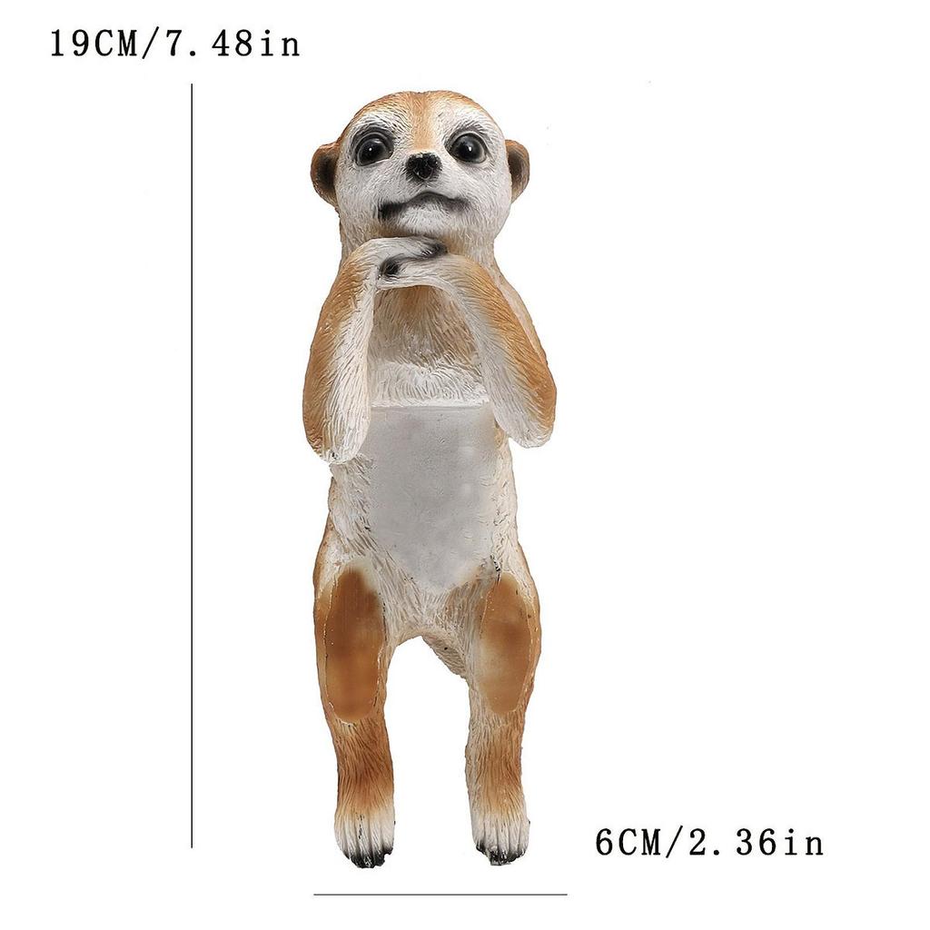 Meerkat Garden Animal Statue Garden Ornament for Home Office Balcony Porch