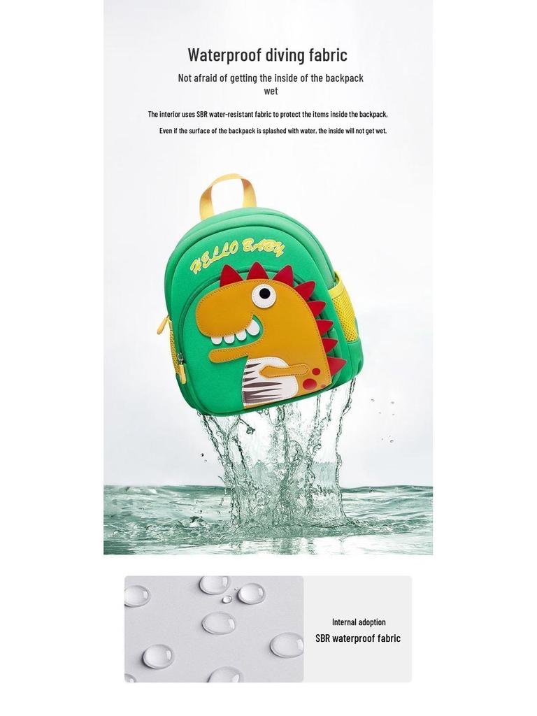 Dinosaur & Duck Backpack for Kids - Cute School Entry Bag for Boys & Girls