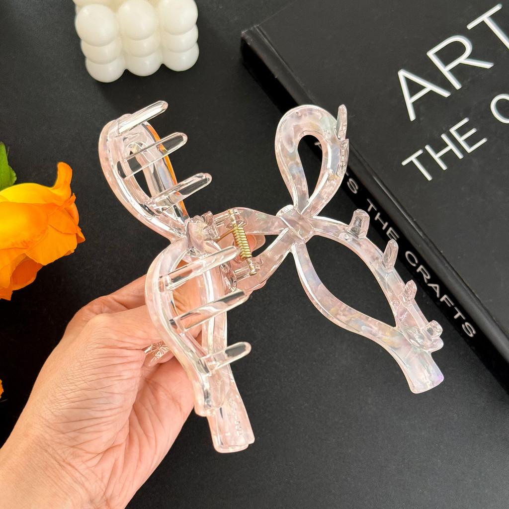Chic Acetate Butterfly Knot Hair Clip Multi-color Trendy Fashion Claw For Women