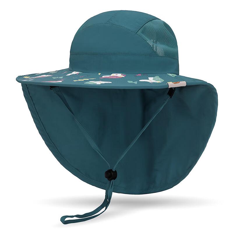 Kids Quick-Dry Outdoor Sun Hat with Neck Flap Adjustable (Small/Medium Kids)