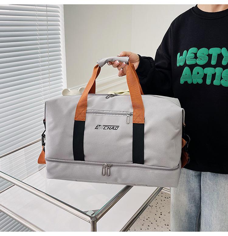 Waterproof Large Capacity Lightweight Travel Bag with Shoe Compartment for Business and Short Trips