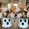 Kindergarten Party Supplies Ghost Candy Bucket Decor, Halloween Planter Vase Cute Holiday Decorative Prop for Home Bucket, Bowl Indoor Outdoor Display
