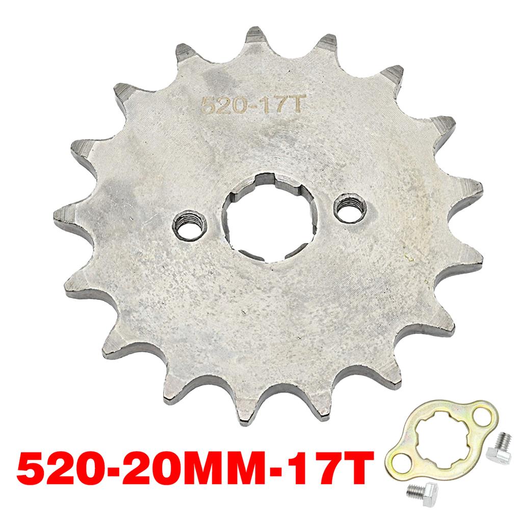 520# Chain 20mm 10T 11T 12 13 14 15 16 17 18 19 20 21 22 23T Teeth For 50cc to 125cc Off-road Bicycle ATV Front Engine Sprocket
