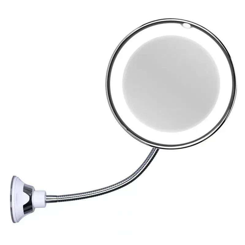 10x Magnifying Makeup Mirror 14 Led Lighted Flexible Mirrors Touch Screen Vanity Mirror Portable Dressing Table Cosmetic Mirrors
