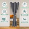 No Punching Finished Product, High Blackout Privacy Door Curtain, Wardrobe Curtain, Heat Insulation And Noise Reduction, Solid Color Curtain