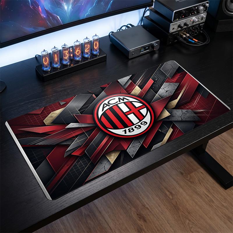 AC Milan Printed Large Mouse Pad, Non Slip Soft Rubber Gaming Desk Mat for Office Laptop Computer Decor