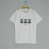 T-shirt Vintage Anni '90 Claude Monet Opera d'Arte Pittura Ritratto Disegno Taglia M