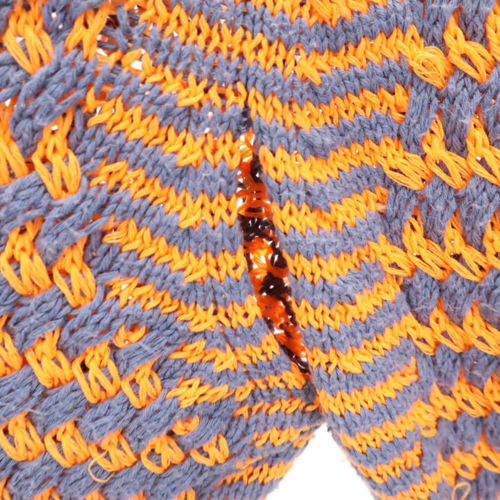 KENZO made in Italy Border Pattern Long sleeve V neck knit cardigan M Women Used