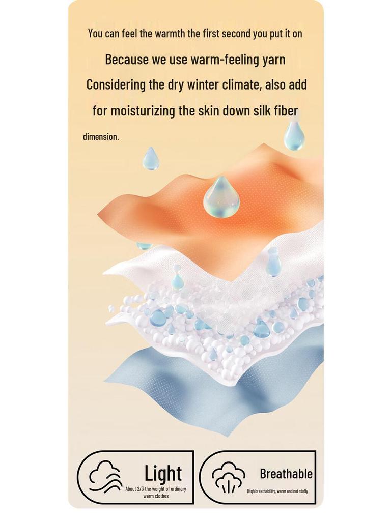 Miiow Women's Cashmere Silk Thermal Top with Built-in Bra Pads