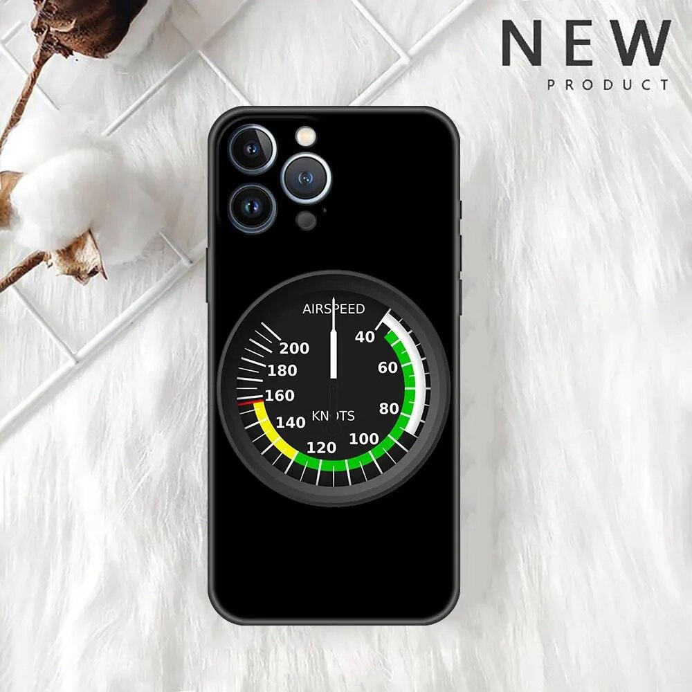 Case For Apple iPhone 11 13 12 14 Pro 7 Plus XR X XS Max 6 6S SE Phone Funda Aviation Aeroplane Helicopter Cockpit Instrument