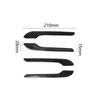 4X Carbon Fiber Outdoor Handle Panel Cover Trim For Tesla Model 3/Y 2017-