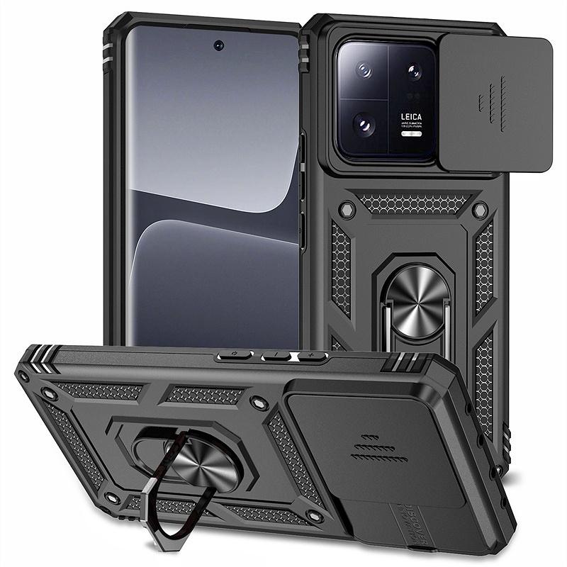 Funda For Xiaomi 13 5G Case Armor Slide Lens Protect Magnetic Ring Stand Case For Xiomi Mi 13 Pro Xiaomi13 13Pro Mi13 Back Cover