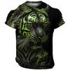 Vintage 3D Animal Men's Clothing Summer Breathable Men's T-Shirt Hip Hop Fashion Men Top Trend O-Neck Men Short Sleeve
