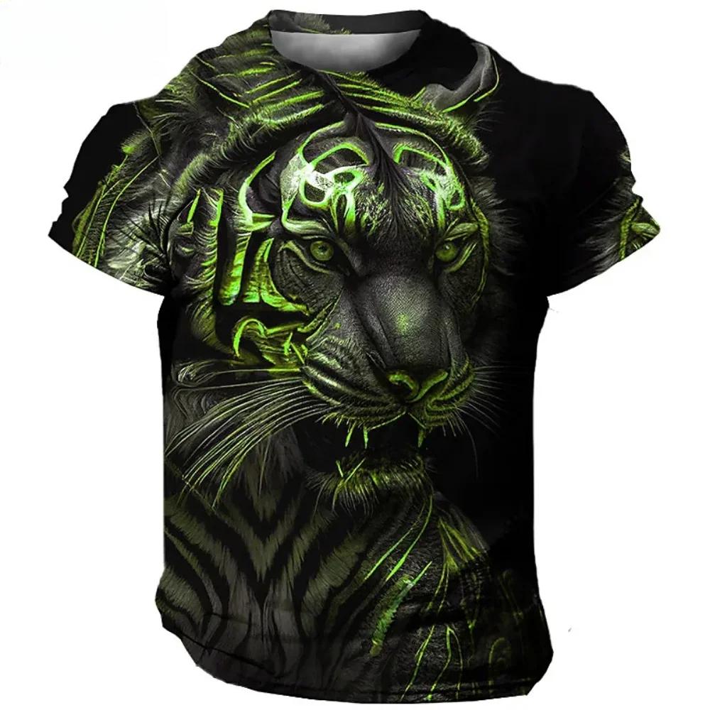 Vintage 3D Animal Men's Clothing Summer Breathable Men's T-Shirt Hip Hop Fashion Men Top Trend O-Neck Men Short Sleeve