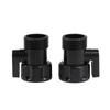 6Pcs Garden Irrigation System 3/4 Thread Valve Adapter Shut Off Valve