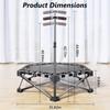 Foldable Fitness Trampoline, Adjustable Indoor/Outdoor Bouncer for Adults Kids and Home Gym and Home Workout.