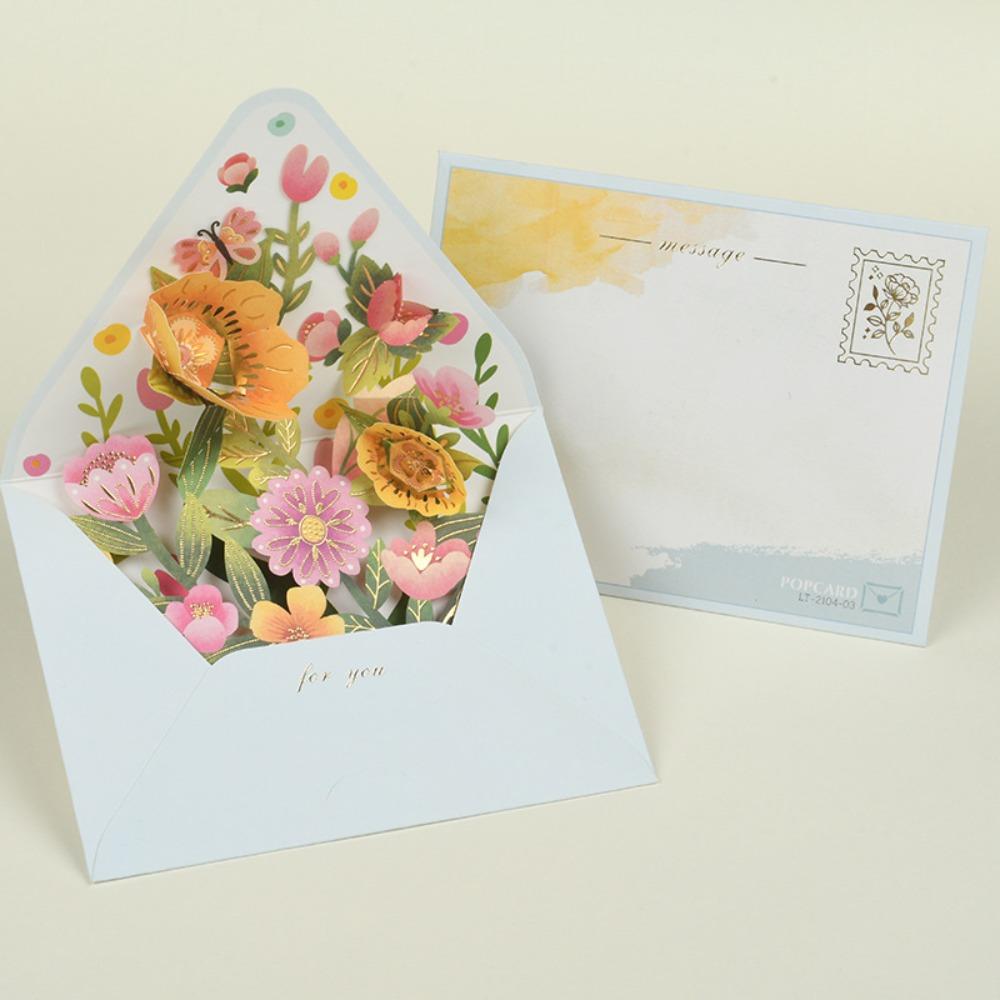 3D Valentine's Day Greeting Cards with Envelope Invitation Card  Birthday