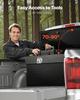 Crossover Truck Werkzeugkasten, 69x20x14 Zoll, Robuster Aluminium-Werkzeugkasten mit Rautenstruktur, Werkzeugkasten für Pickup-Ladefläche, Wohnmobil, Anhänger, Wasserdichte Aufbewahrung