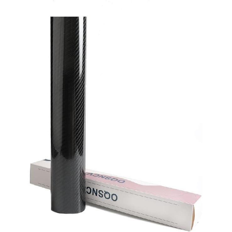 Auto Accessories 5D Glossy Carbon Fiber Wrap Vinyl Film Car Interior Wrap Stickers, Car DIY Interior Exterior (12 * 60Inch) (US Stock)