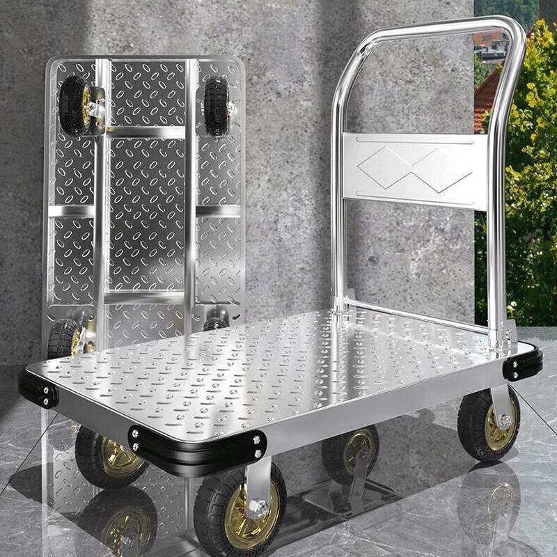 Paipusho Foldable Steel Flatbed Hand Cart