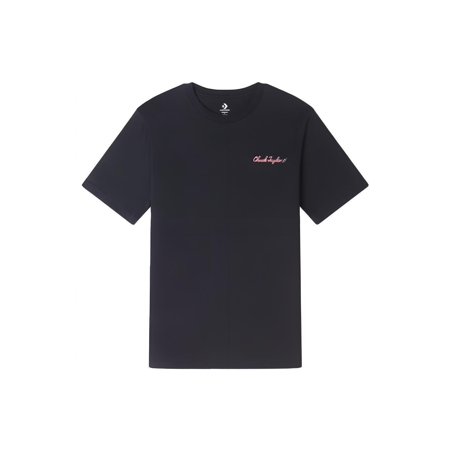 

New Converse T Shirts Unisex Black 10025433-A02 XS