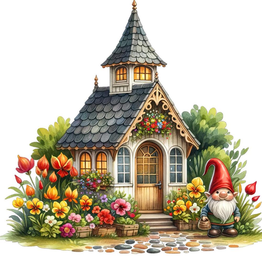 

Fruit Vegetable House 5D DIY Full Drill Round Diamond Painting Kit Home Decor