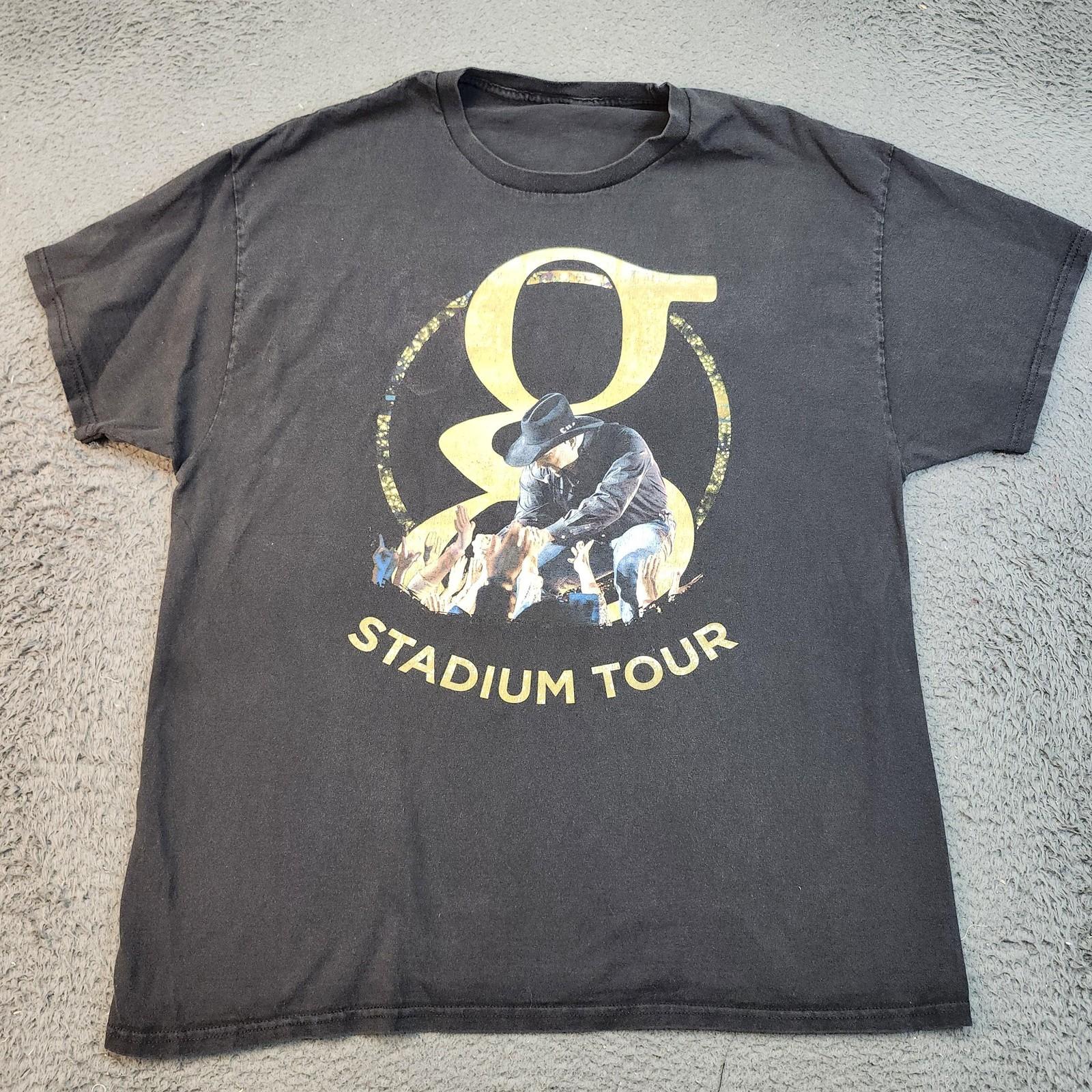 Garth Brooks Shirt Mens Large Black Stadium Tour Concert Country Music Graphic Unisex T-Shirt S