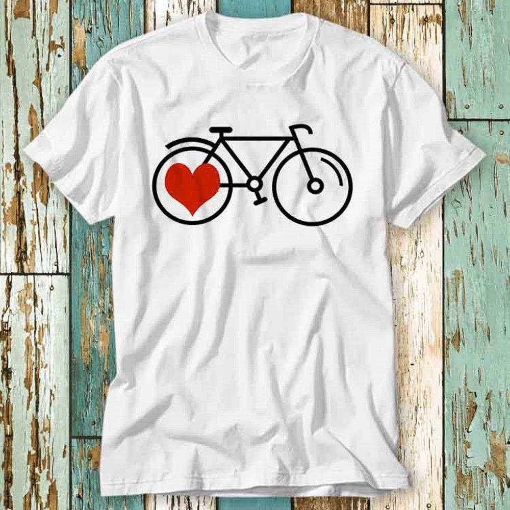 

230GSM 100% Cotton T-Shirt Simply Bike Cycle Lovers Ride T Shirt Top Design Unisex Ladies Mens Tee Retro Fashion Vintage Shirt S790 XS белый