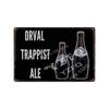 30X20CM Hoegaarden Orval Chouffe Beer Tin Sign - Vintage Metal Plate, Perfect for Bar/Pub/Kitchen/Home/Coffee Wall Decor Poster