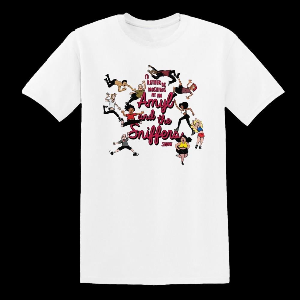 

Amyl and The Sniffers I d Rather Be Moshing At An Tour Unisex All Size Shirt SS3 Unisex T-Shirt L