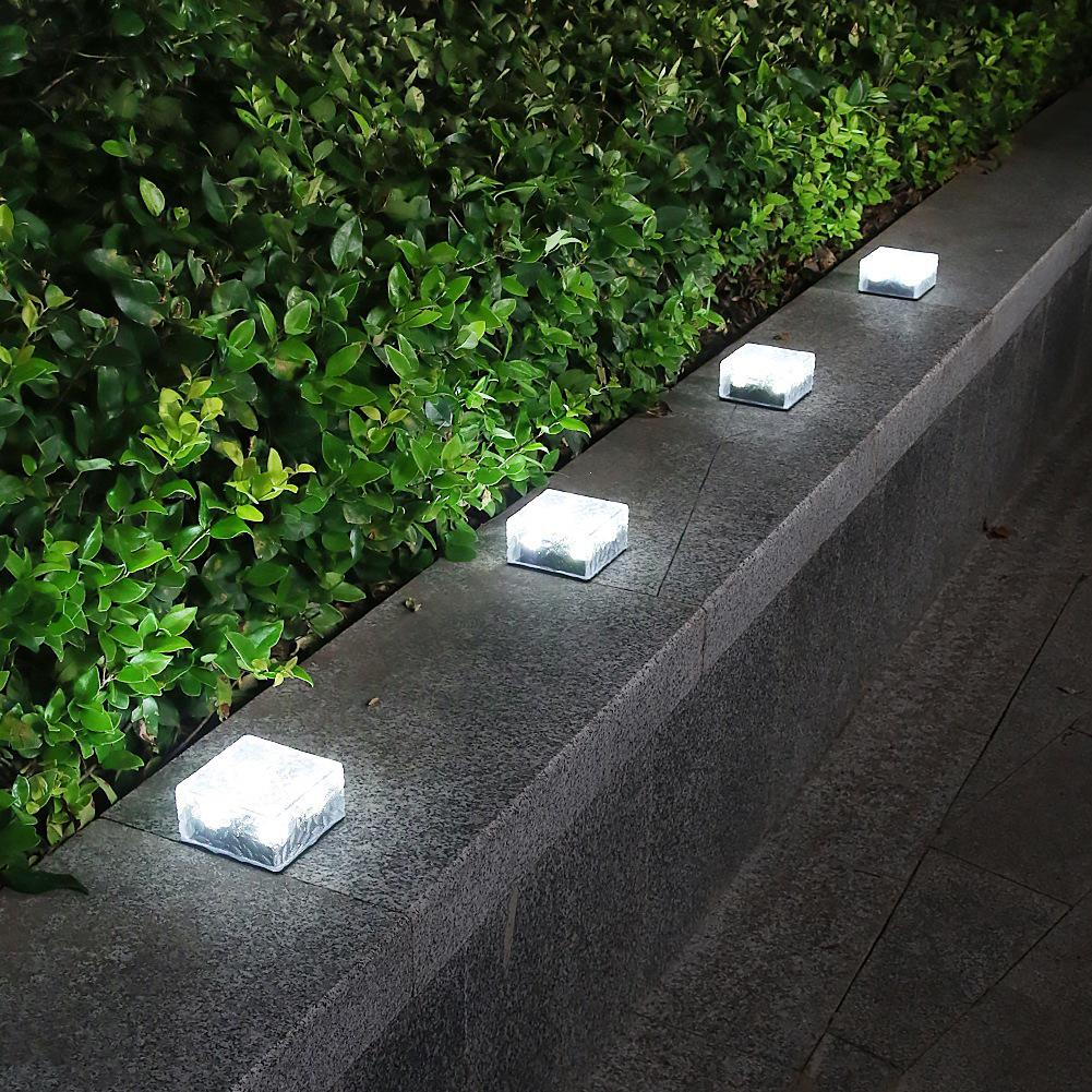 Solar LED Ice Flower Ground Light: Waterproof Outdoor Lawn & Garden Paving Stone Light
