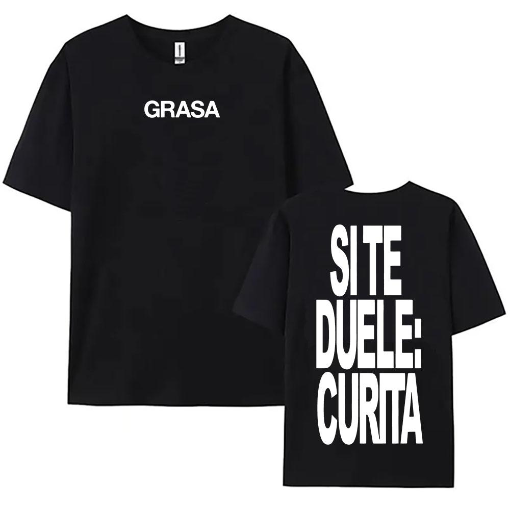 TIENES QUE APRENDER A AMARTE Tshirts SI TE DUELE CURITA Print T-shirt Nathy Peluso Singer Graphic T Shirt Cotton Tees