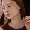 PAIGEFLYNN JEWELRY [925 Silver] Mu Pale Oval Necklace