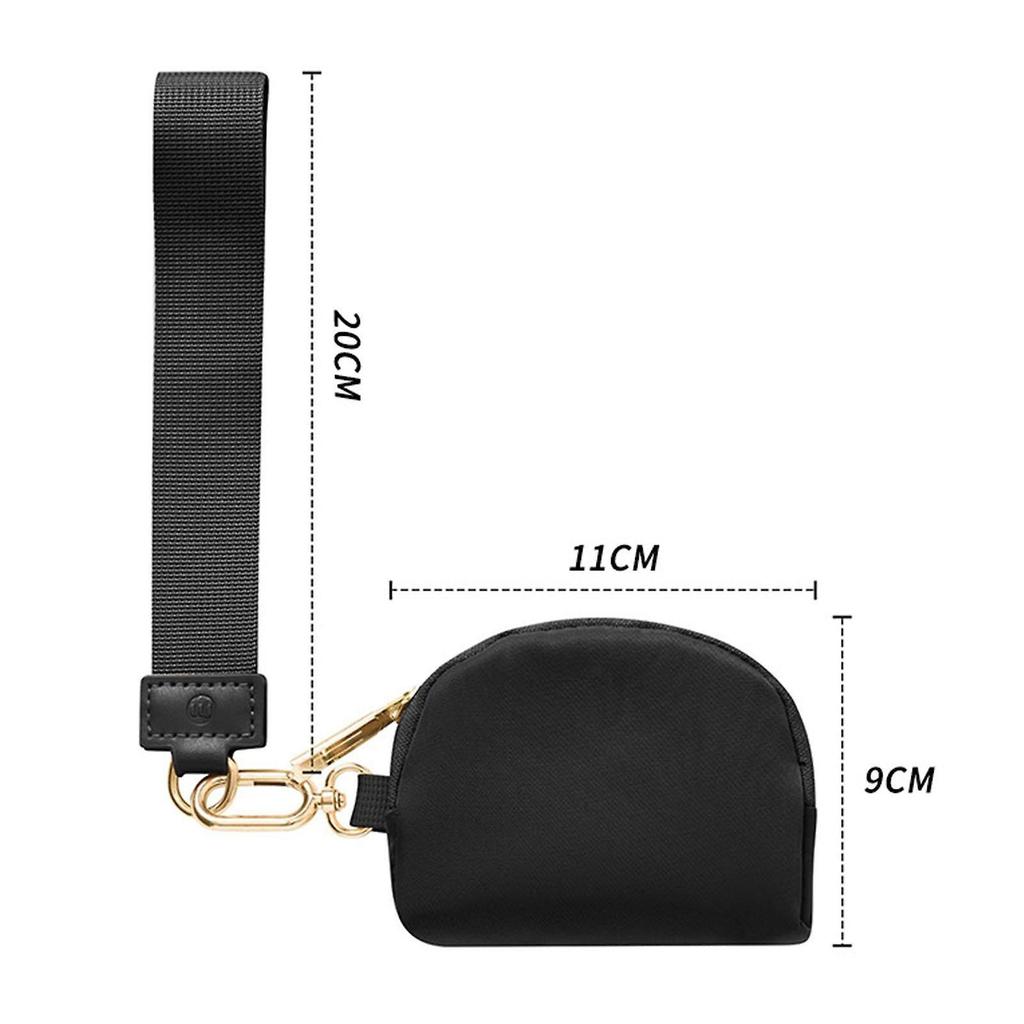 Money Purse Handbag Women Fashionable Key Chain Traveling Card Storage Pouch Black