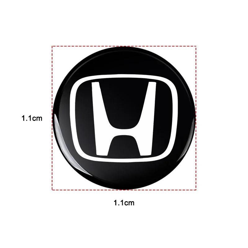 For Honda Car Goods 14MM Remote Car Key Stickers Emblem Accessories For Honda Civic Accord Crider City CRV HRV Inspire Fit Odyss