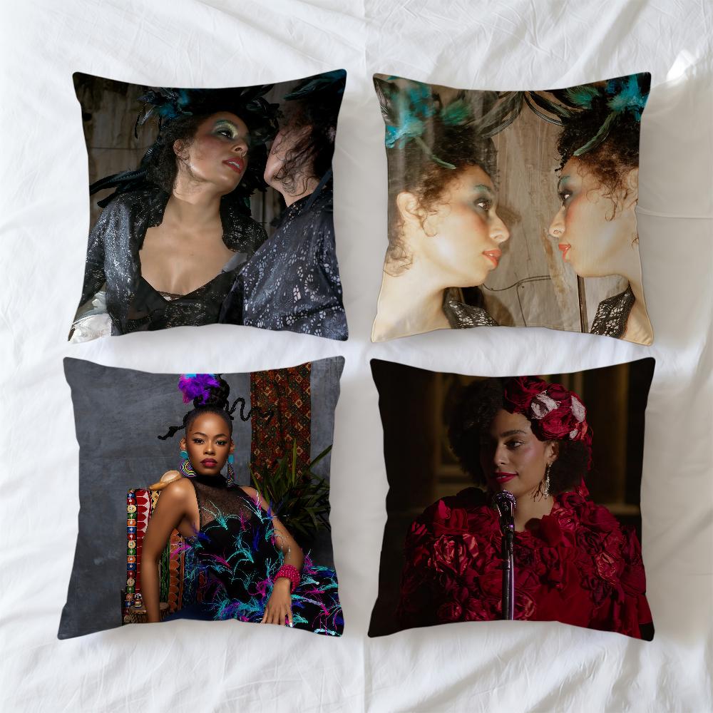 Cushion Cover Of Soft Case Sofa Woman Living Room Home Comfortable Office Celeste Faces Decor Protective Pillow