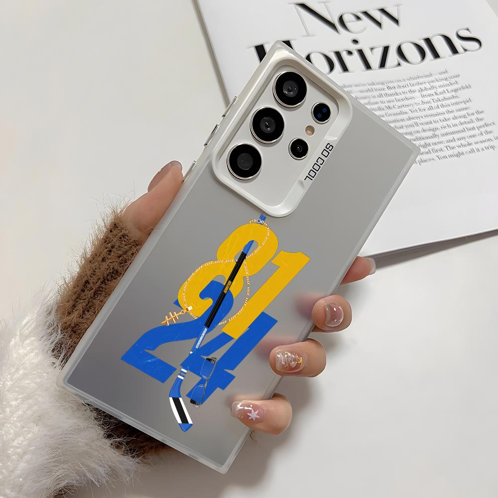 Film H-Heated Rivalry Phone Case For Samsung Galaxy S25 Edge S24 S23 S22 S21 S20 Ultra Funda Silicone Silver Cover