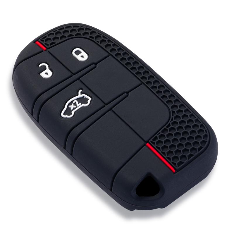 Silicone Remote Key Cover Case For Jeep Grand Cherokee Renegade For Dodge Charger Challenger Durango Journey For Fiat
