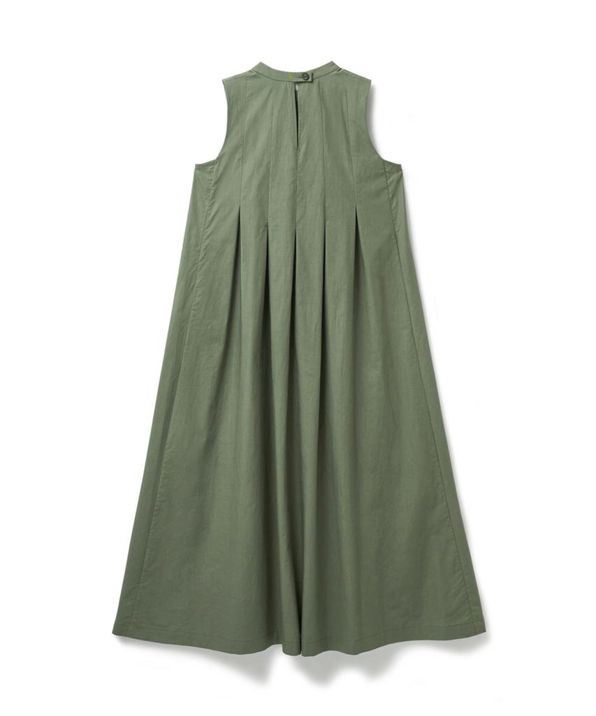 Er Er Pleated Detail Dress Khaki
