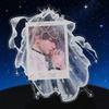 3-inch Acrylic Veil Photo Frame Card Stand Photo Decoration Desktop Ornaments INS Style Photo Frame Romantic Gifts for Friends