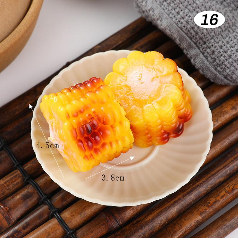 4 Pcs Simulated Hotpot Ingredient Model Mini Fake Vegetable Realistic Beef Roll Restaurant Store Barbecue Shop Display Decor