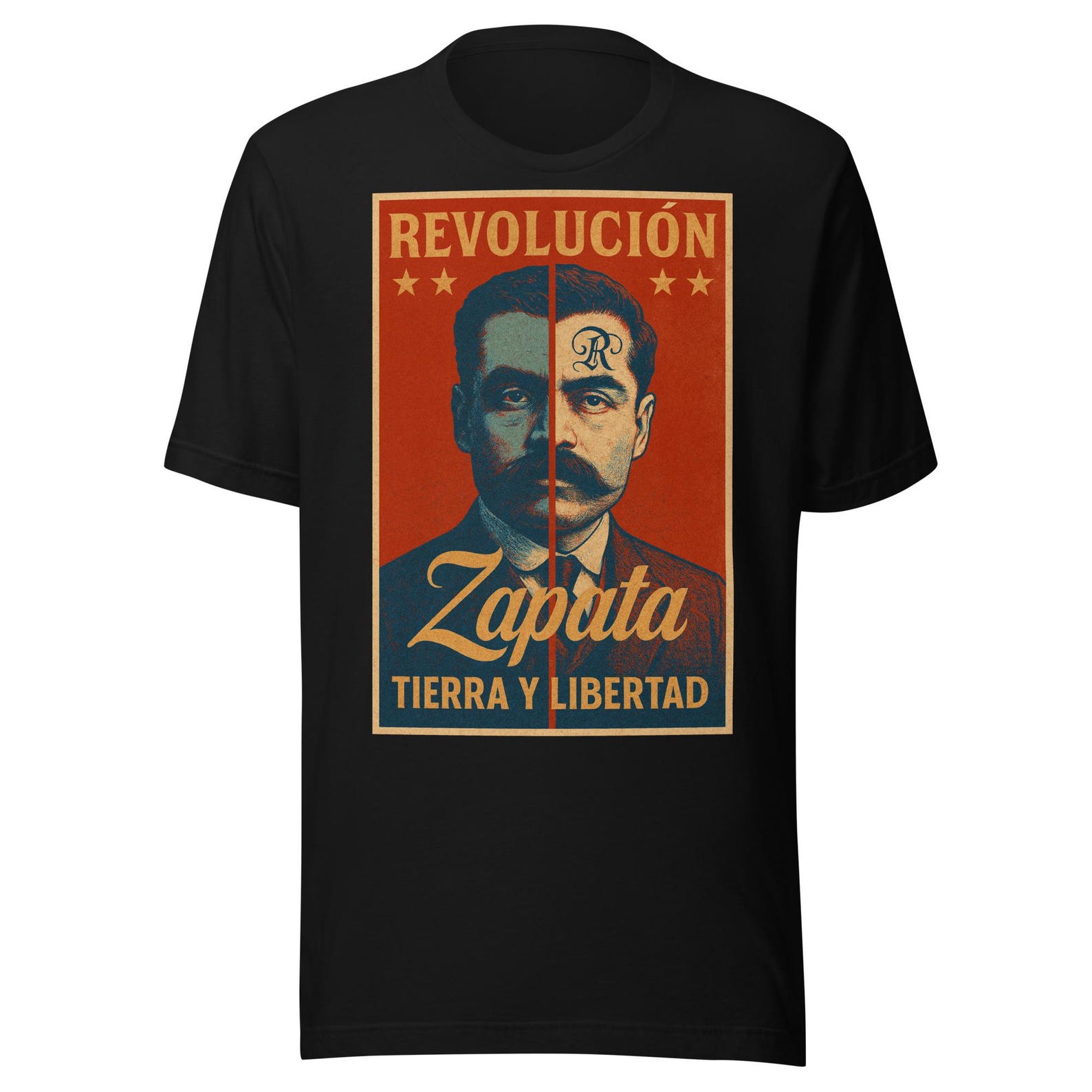 General Emiliano Zapata Tierra y Libertad Revolucion Unisex t-shirt 2XL