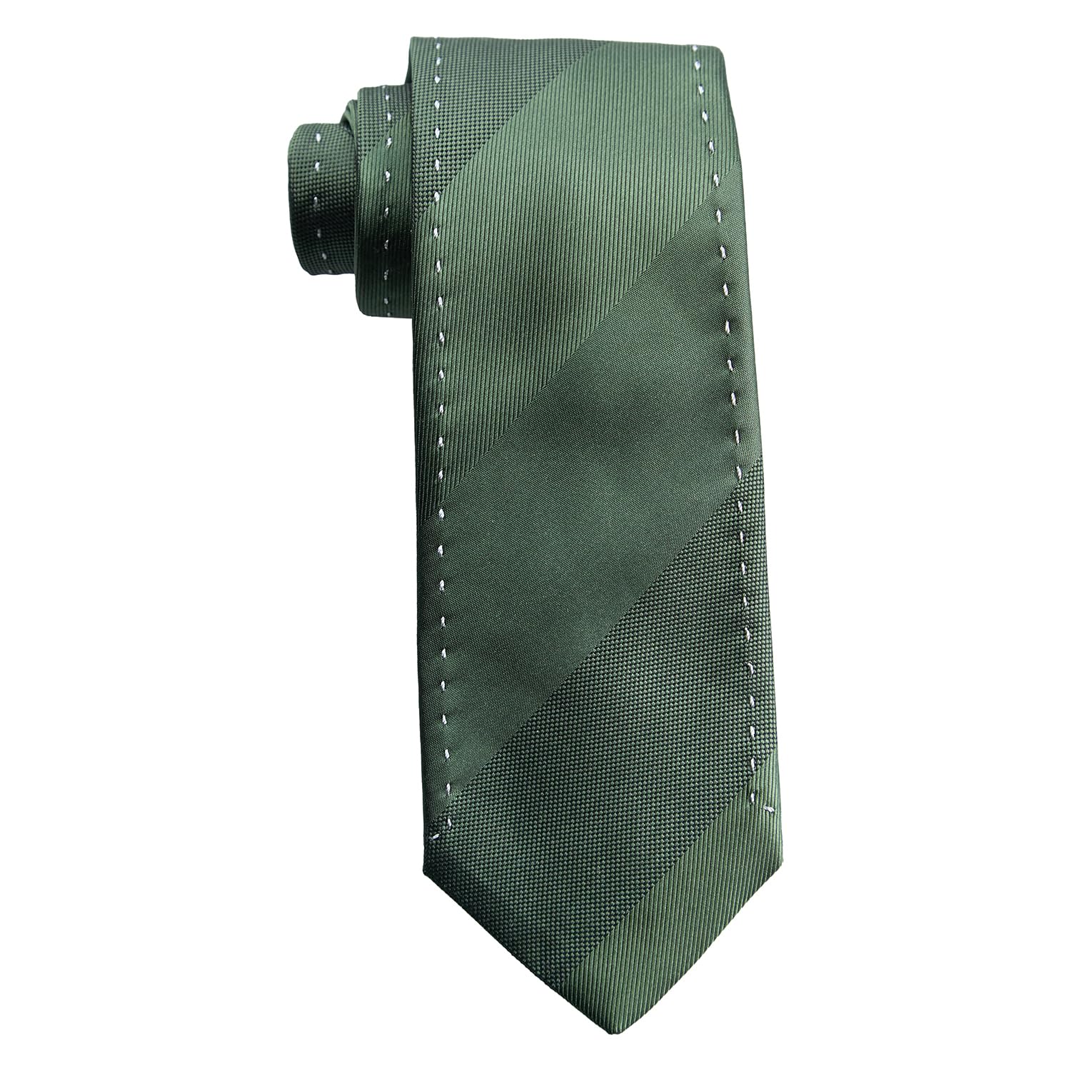 [Takakyu] FATTURA Silk Solid Hand-Stitched Regular Tie, 8.0cm Wide, Business Tie, Green, 110300783418433, Free Size