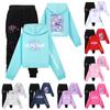 Children's Hooded Top And Pants Two-piece Tracksuit Set Long-sleeved Printed Sweatshirt Set