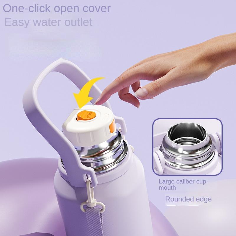 New Large-capacity Stainless Steel Insulated Water Cup Outdoor Sports Food-grade Insulated Kettle