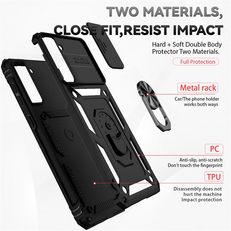 Full Cover For Samsung Galaxy F13 Case For Samsung Galaxy F13 Push Window Magnetic Phone Holder Back Case For Samsung F13 Case