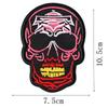 European And American Locomotive Punk Style Cloth Sticker Skull Ghost Head Shoes And Hats Bag Clothing Accessories Handmade Diy Embroidery Patch