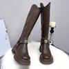 Long Boot Women's Shoes, Thick Sole, New Style for Autumn and Winter, Boots with Height Increase, Tall Boots