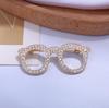 Koreaanse Bril Kristal Strass Broche Speld Herenpak Overhemd Luxe Broches Sjaal Corsage Reversspeldjes Mode Sieraden Cadeaus